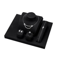 نص طقم فضي زركون من ماركة فايلت