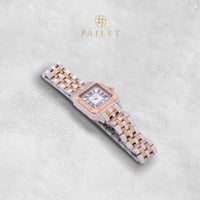 ساعة نسائية ألماس فضي نحاسي مينا أبيض ماركة فايلت