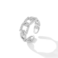 خاتم زركون فضي من فايلت