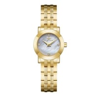 ساعة نسائية ذهبي مينا رمادي ماركة سان لوريس