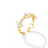 خاتم زركون ذهبي من ماركة فايلت