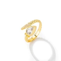 خاتم زركون ذهبي من فايلت