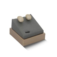 حلق زركون ناعم ذهبي من فايلت