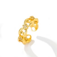 خاتم زركون ذهبي من ماركة فايلت