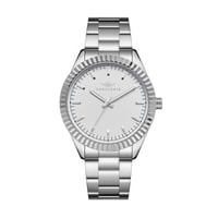 ساعة رجالية فضي مينا ابيض ماركة سان لوريس