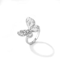 خاتم زركون فضي من فايلت