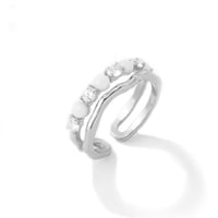 خاتم زركون فضي من ماركة فايلت