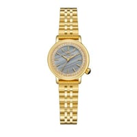 ساعة نسائية ذهبي مينا رمادي من ماركة سان لوريس