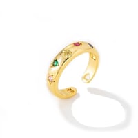 خاتم زركون ذهبي من ماركة فايلت