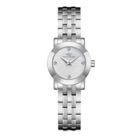 ساعة نسائية فضي مينا ابيض ماركة سان لوريس