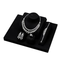 طقم زركون فضي من ماركة فايلت