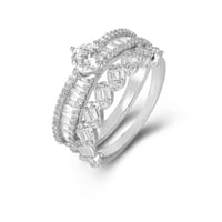 خاتم زركون فضي من ماركة فايلت