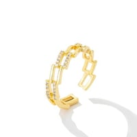 خاتم زركون ذهبي من فايلت