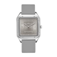 ساعة رجالية سيلكون رمادي مينا رمادي ماركة سان لوري...