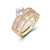 خاتم زركون ذهبي من ماركة فايلت