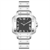 ساعة رجالية فضي مينا أسود ماركة فايلت