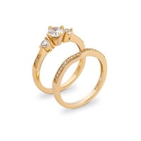 خاتم زركون ذهبي من ماركة فايلت