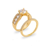 خاتم زركون ذهبي من ماركة فايلت