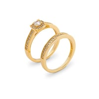 خاتم زركون ذهبي من ماركة فايلت