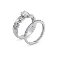 خاتم زركون فضي من ماركة فايلت