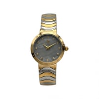 ساعة نسائية فضي ذهبي مينا رمادي من ماركة فايلت