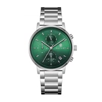 ساعة رجالية فضي مينا أخضر ماركة فايلت