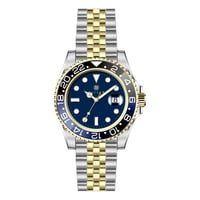 ساعة رجالية فضي ذهبي مينا كحلي ماركة فايلت