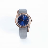 ساعة نسائية نحاسي مينا كحلي سير حصير من ماركة فايل...