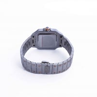 ساعة رجالية فضي نحاسي مينا أبيض ماركة فايلت