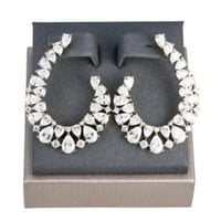 حلق زركون فضي من ماركة فايلت