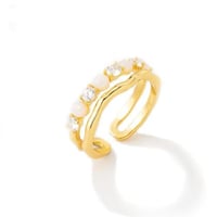 خاتم زركون ذهبي من ماركة فايلت