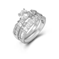 خاتم زركون فضي من ماركة فايلت