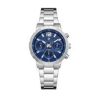 ساعة رجالية فضي مينا كحلي ماركة فايلت