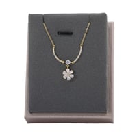 سلسال زركون ذهبي ماركة فايلت