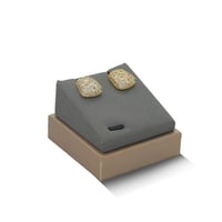 حلق زركون ناعم ذهبي من فايلت