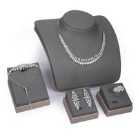 طقم زركون فضي سحاب ماركة فايلت