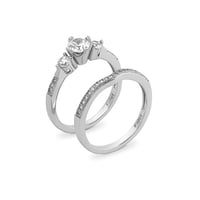 خاتم زركون فضي من ماركة فايلت