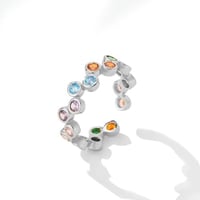 خاتم زركون فضي من ماركة فايلت