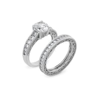 خاتم زركون فضي من ماركة فايلت