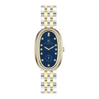 ساعة نسائية فضي ذهبي مينا كحلي ماركة فايلت