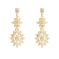 حلق زركون ذهبي من ماركة فايلت