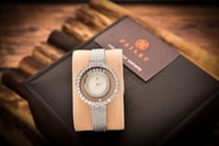 ساعة زركون نسائية فضي من ماركة فايلت