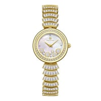 ساعة زركون ذهبي ماركة فايلت