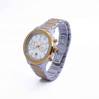 ساعة رجالية فضي ذهبي مينا ابيض ماركة فايلت