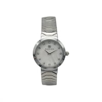 ساعة نسائية فضي مينا أبيض من ماركة فايلت