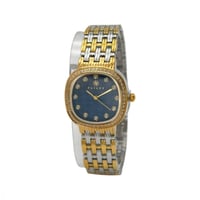 ساعة نسائية فضي ذهبي مينا كحلي ماركة فايلت