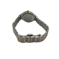 ساعة نسائية فضي نحاسي مينا كحلي ماركة فايلت