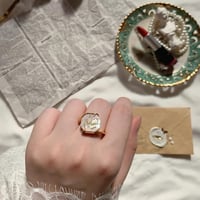 خاتم ملكي - بالاسم - فضه إيطالي عيار 925 - الون صد...