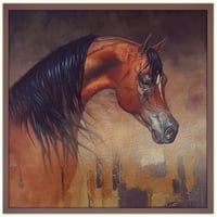 لوحة صهيل-لوحات خيول عربية.