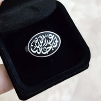 خواتم رجالي - اسود فضه عيار 925 للرجال - ساده الون...